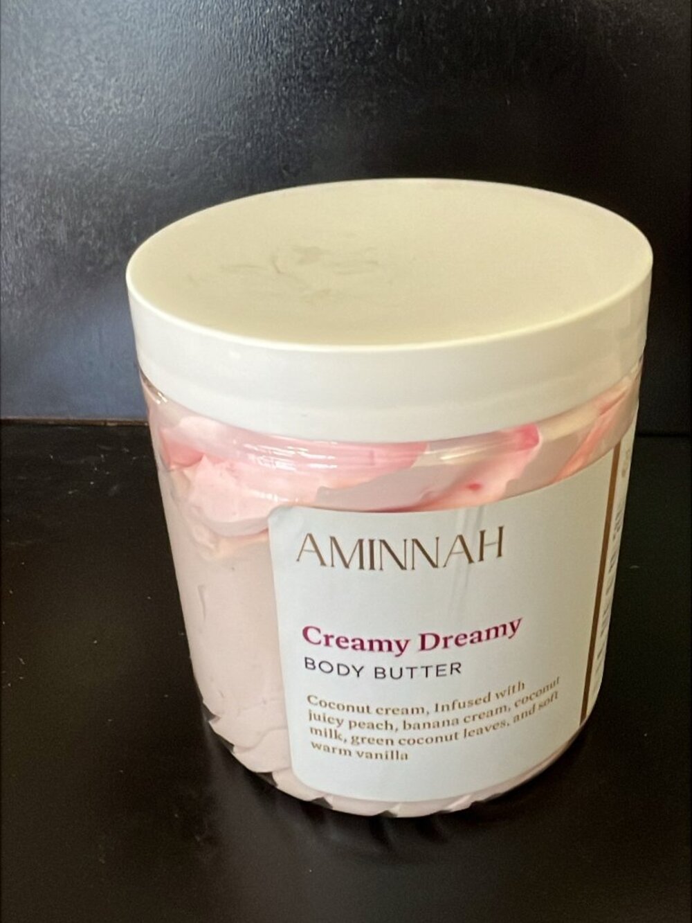 Aminnah Creamy Dreamy Whipped Body Butter 8oz New